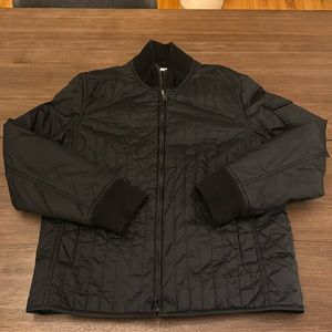 Converse Black Quilted Jacket Full Zip Size Medium